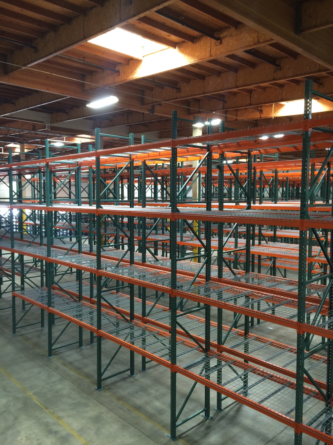 Pallet rack installation