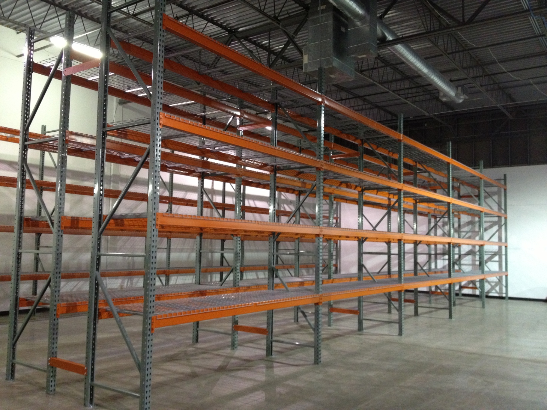 Pallet rack installation