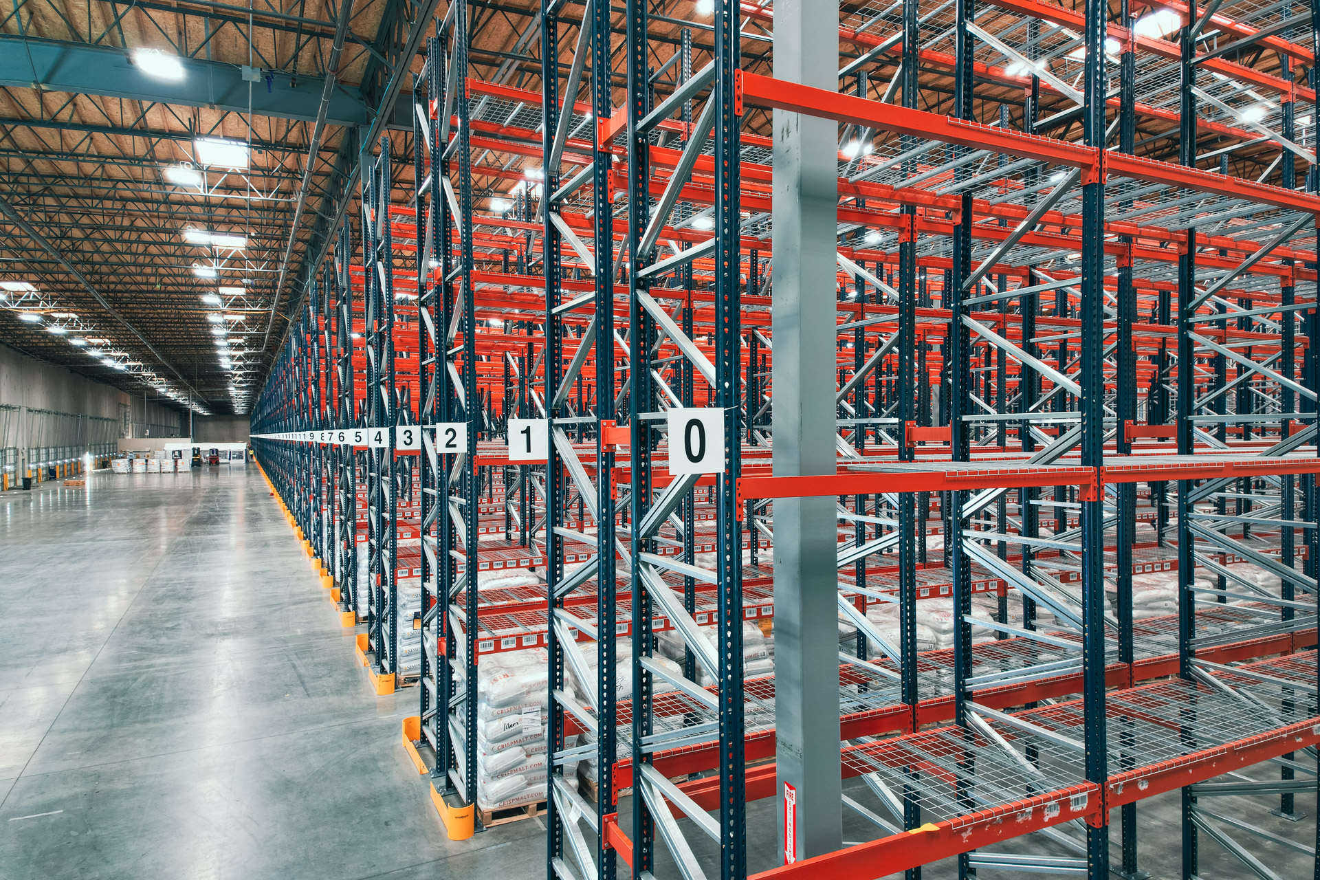 Industrial warehouse racking installation in Winter Haven Florida